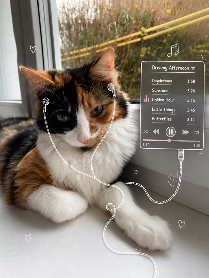 Headphone Pet Doodle