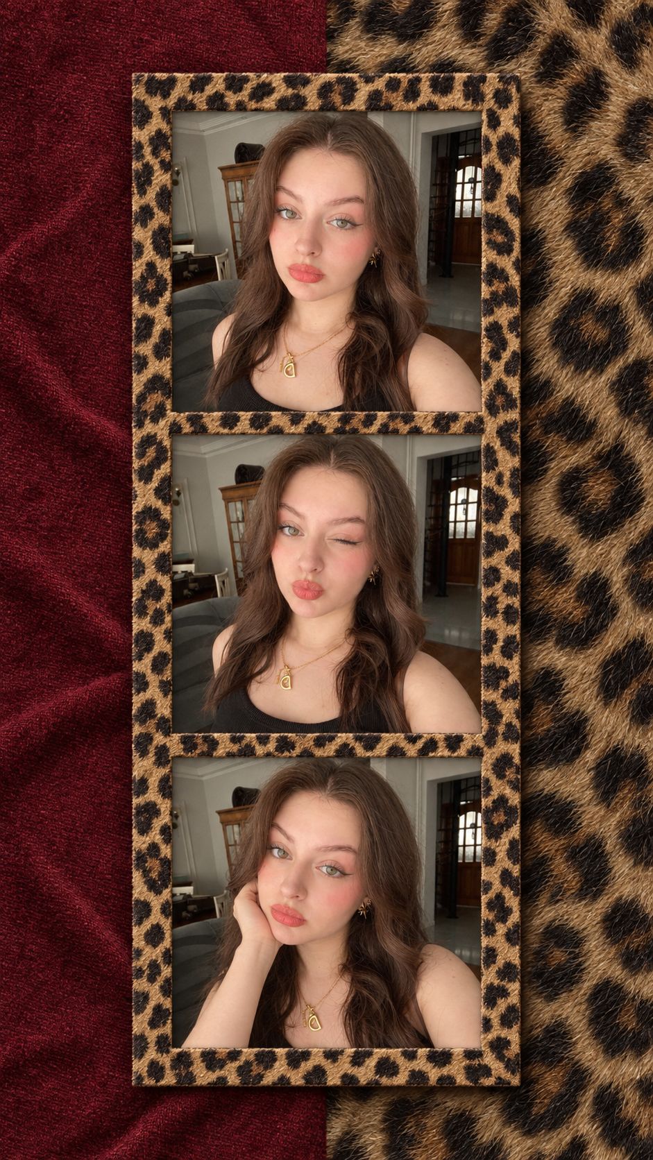 Leopard Frame Triptych