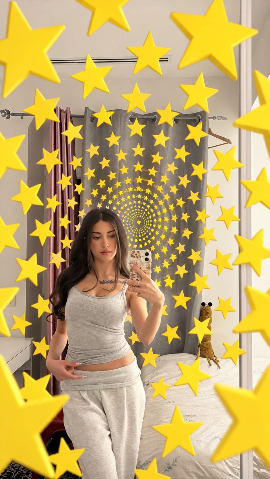 Yellow Star Spiral Tunnel